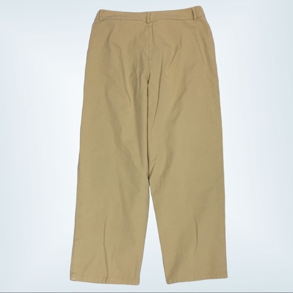 Talbots Petites Pants Womens 12 Beige Stretch Dress Pants High Waisted - Picture 3 of 13